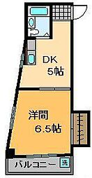 グリンハイムおかざわ 1DKの間取図画像