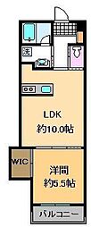 ソレイユ・タカサ 1LDKの間取図画像