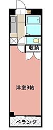 KMマンション八幡駅前 1Kの間取図画像