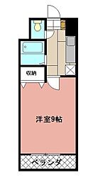 KMマンション八幡駅前 1Kの間取図画像