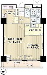 パーク・アヴェニュー神南 1LDKの間取図画像