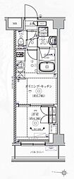 ヴォーガコルテ西新宿五丁目 1DKの間取図画像