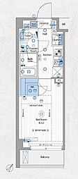 ヴォーガコルテ横濱青葉 1Kの間取図画像