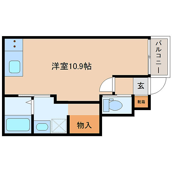 奈良県大和郡山市柳町(賃貸アパート1R・1階・29.19㎡)の写真 その2