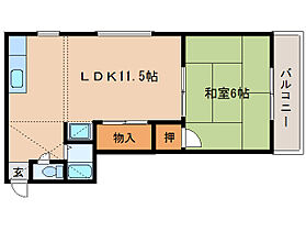 奈良県大和郡山市北郡山町（賃貸マンション1LDK・3階・33.21㎡） その2