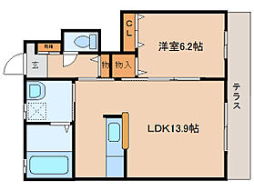 奈良県大和郡山市昭和町（賃貸アパート1LDK・1階・46.40㎡） その2