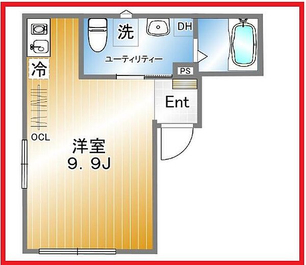 ウィンレックス浅草 102｜東京都台東区浅草6丁目(賃貸マンション1R・1階・23.72㎡)の写真 その2