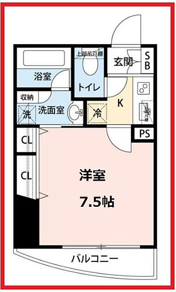 グランティアラ新御徒町アジールコート ｜東京都台東区元浅草3丁目(賃貸マンション1K・2階・25.03㎡)の写真 その2