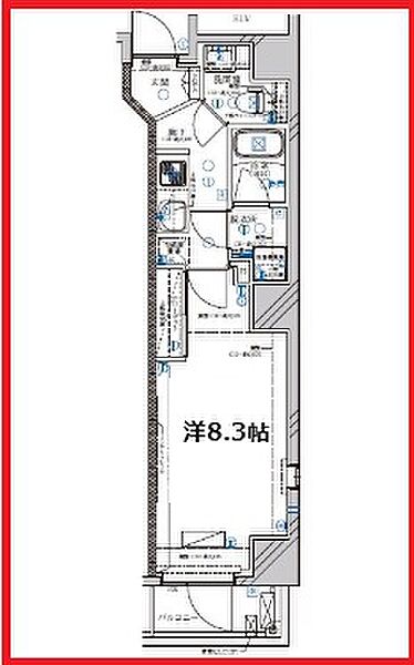 ディアレイシャス蔵前ステーションフロント 301｜東京都台東区寿3丁目(賃貸マンション1K・3階・27.97㎡)の写真 その2