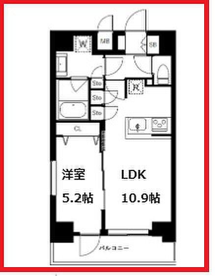 アーバンパーク浅草II 208｜東京都台東区今戸1丁目(賃貸マンション1LDK・2階・40.94㎡)の写真 その2