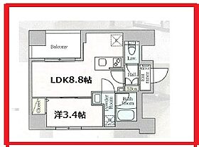 プロスタイルウェルス浅草アイル 203 ｜ 東京都台東区千束1丁目（賃貸マンション1LDK・2階・30.50㎡） その2