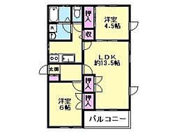まこと 2LDKの間取図画像