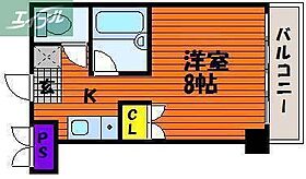 岡山県岡山市北区南方5丁目（賃貸マンション1K・2階・22.00㎡） その2