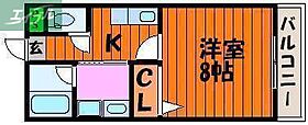 岡山県岡山市北区首部（賃貸マンション1K・2階・25.92㎡） その2