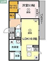 岡山県岡山市北区桑田町（賃貸アパート1LDK・1階・41.75㎡） その2