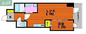 岡山県岡山市北区蕃山町（賃貸マンション1LDK・6階・29.24㎡） その2