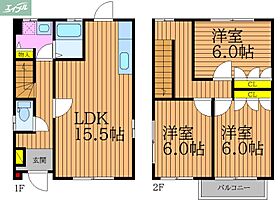 岡山県岡山市北区津倉町2丁目（賃貸一戸建3LDK・1階・83.63㎡） その2