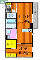 岡山県岡山市北区東古松3丁目（賃貸アパート1LDK・3階・41.85㎡） その2