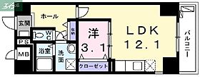 岡山県岡山市北区富田町2丁目（賃貸マンション1LDK・1階・41.87㎡） その2