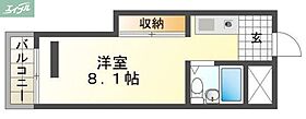 岡山県岡山市北区清輝橋3丁目（賃貸マンション1R・6階・20.00㎡） その2