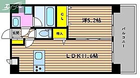 岡山県岡山市北区東古松3丁目（賃貸マンション1LDK・3階・40.30㎡） その2