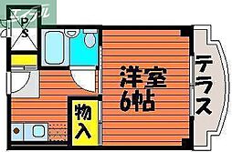 コンフォート広瀬1 1Kの間取図画像