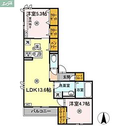 JR山陽本線 北長瀬駅 徒歩7分 1階/-