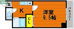 PALAZZOWAKO 1Kの間取図画像