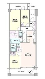 グローリオ南阿佐ケ谷 3LDKの間取図画像