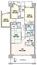 グランプラド国分寺 4LDKの間取図画像