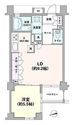 ブレシア西府レジデンス 1LDKの間取図画像