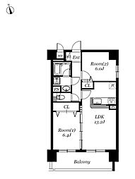 間取図画像 2LDK