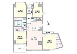 プロムナード仲町台　9号棟 4LDKの間取り