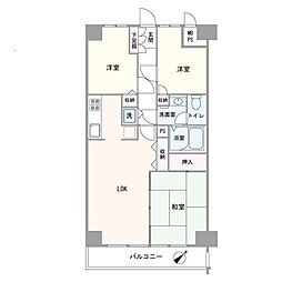 秀和大倉山レジデンス 3LDKの間取図画像