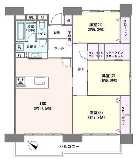 室内はリノベーションを実施し、快適な住空間で新生活をスタートできます。