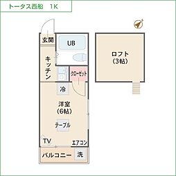 トータス西船Ｂ棟 2階