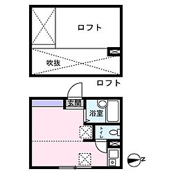 ミルプラージュ ワンルームの間取図画像