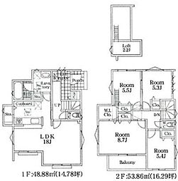 物件画像 八王子市館町　全3棟　B号棟