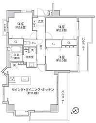 ドラゴンマンション橋本十弐番館 3LDKの間取図画像