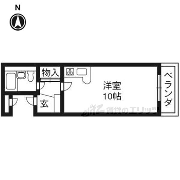 ジョイフル宇治 110｜京都府宇治市五ヶ庄大林(賃貸マンション1K・1階・23.39㎡)の写真 その2