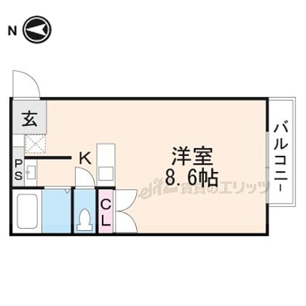 グリーン川島 105｜京都府京都市西京区川島粟田町(賃貸アパート1R・1階・24.80㎡)の写真 その2