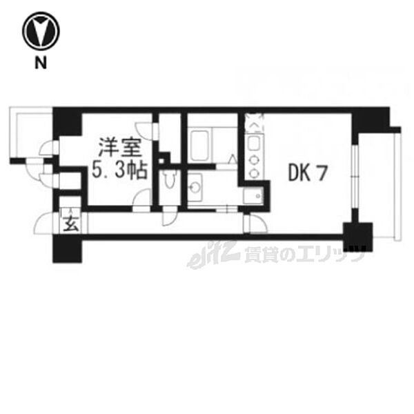 エスリード京都梅小路 ｜京都府京都市下京区梅小路高畑町(賃貸マンション1DK・2階・34.11㎡)の写真 その2