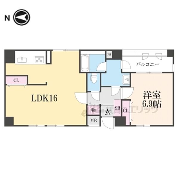 フォルム長岡天神 ｜京都府長岡京市天神１丁目(賃貸マンション1LDK・3階・51.70㎡)の写真 その2