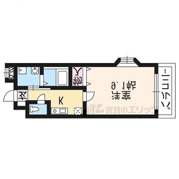 京都府京都市西京区牛ヶ瀬西柿町(賃貸マンション1K・1階・27.91㎡)の写真 その2