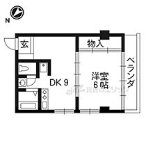 シャトー葛野 501 ｜ 京都府京都市右京区西京極東大丸町（賃貸マンション1DK・4階・31.20㎡） その2