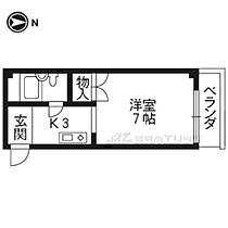 サンライフ88 201 ｜ 京都府京都市右京区西京極北裏町（賃貸マンション1K・2階・19.25㎡） その2