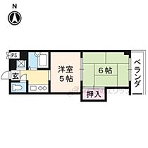 ラセットアベニュー 203 ｜ 京都府京都市右京区西京極佃田町（賃貸マンション2K・2階・28.00㎡） その2