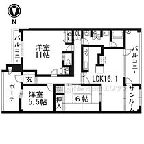 ファミール伏見桃山町ネクスタージュ  ｜ 京都府京都市伏見区桃山町真斉（賃貸マンション3LDK・6階・94.04㎡） その2