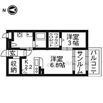 サニーガーデン 103 ｜ 京都府京都市伏見区下鳥羽中円面田町（賃貸アパート1LDK・1階・37.12㎡） その2