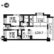 京都府京都市西京区松室吾田神町（賃貸マンション3LDK・2階・66.00㎡） その1